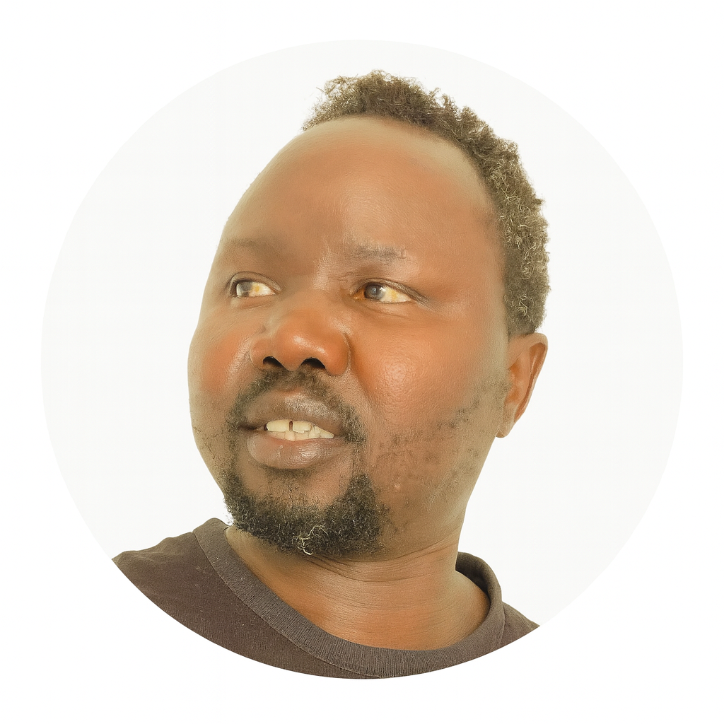 Portrait of Changkouth Mangij, founder of SouthSudan.at